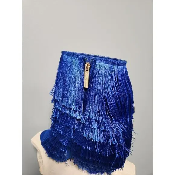 NWOT Mambo Fringe Heels in Blue 11 - Picture 5 of 6